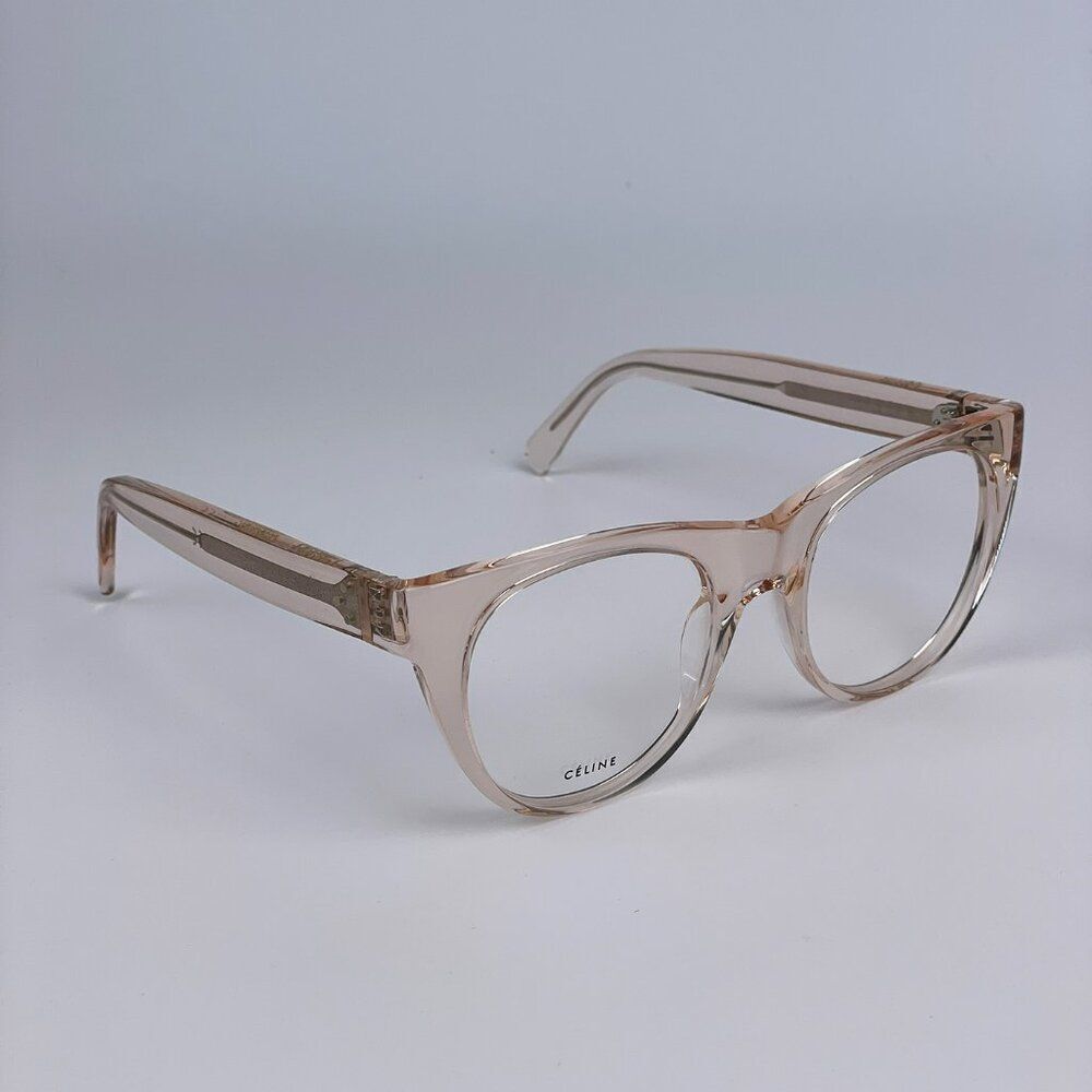 NEW Celine CL50019I 072 Transparent Light Pink Cat Eye Women Eyeglasses CL 50019 - Picture 4 of 9